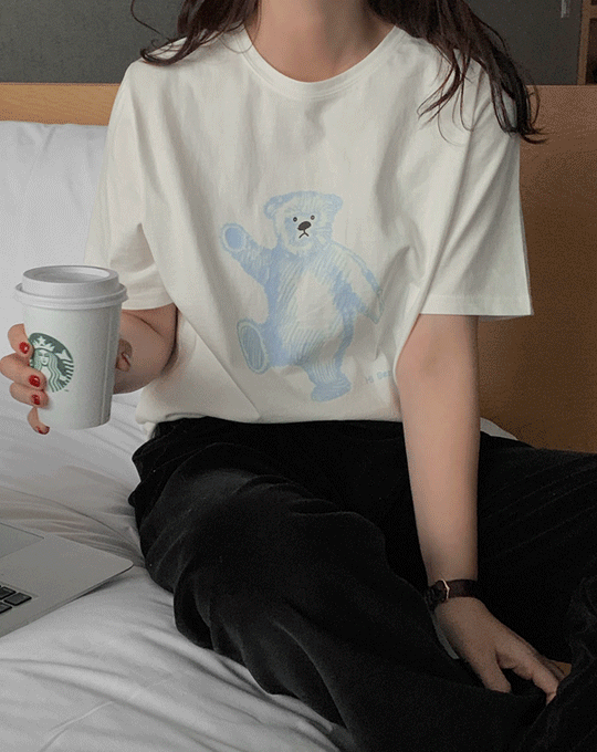 하이베어 라운드 반팔 티셔츠 - 3 color
