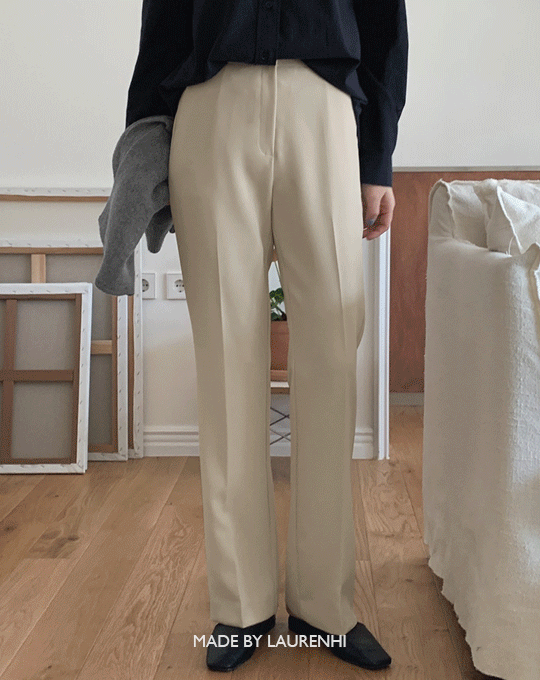 [Made Lauren][아담녀/평균녀]감각 슬랙스 팬츠(ver.슬림스트레이트부츠컷) - 3 color